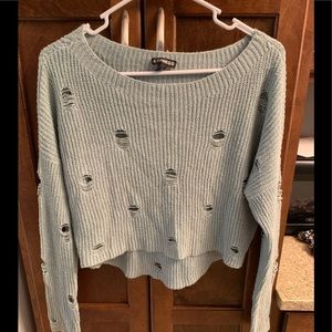 Crop sweater mint